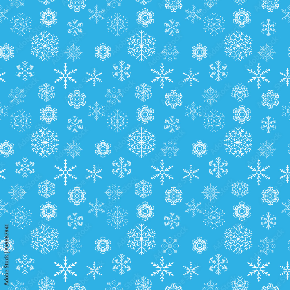Snowflakes seamless pattern vector illustration Snowflakes seamless pattern vector illustration
