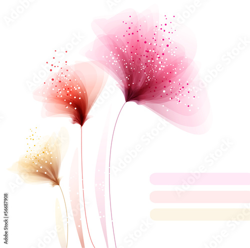 Vector background with flowers