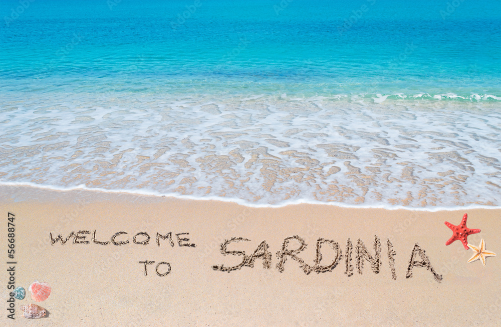 Fototapeta premium welcome to Sardinia