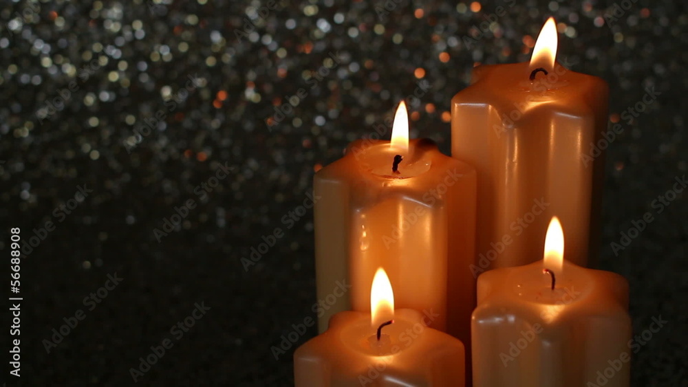 Advent Candles with glitter background Advent Candles with glitter background