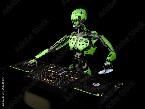 Robot DJ - Green 2
