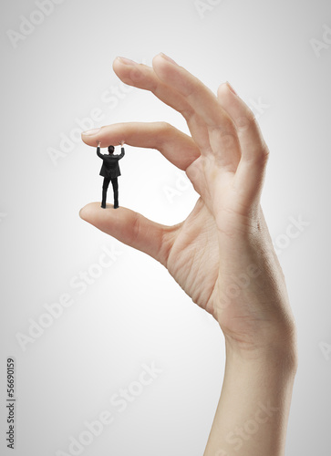 hand holding man
