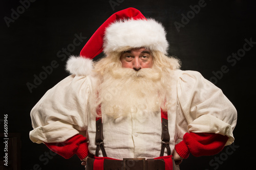 Gloomy Santa Claus portrait