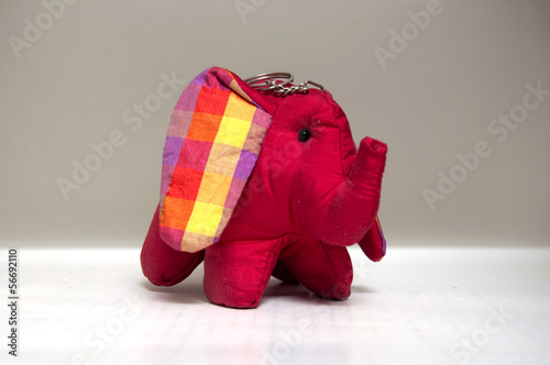 silk red elephant toy