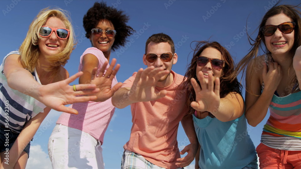 Young College Friends Vacation Fun