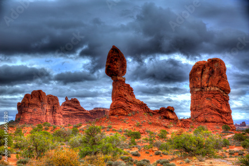 Arches National Park Balanced Rock in Utah USA