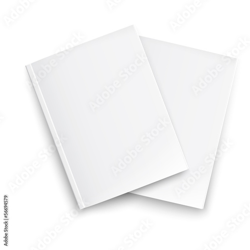 Couple of blank closed magazines template.