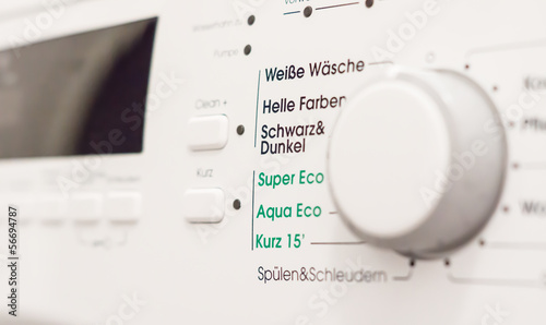 Waschmaschine Display Umweltfreundlich Eco