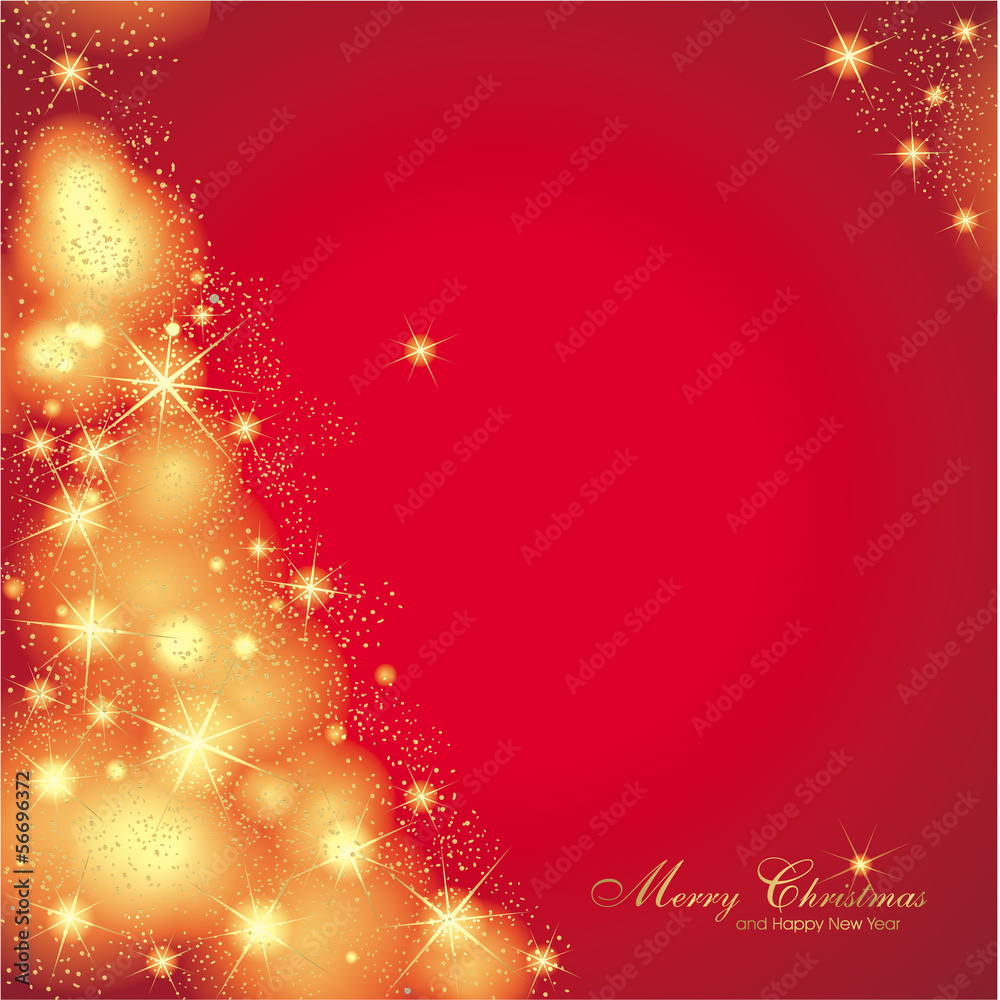 Hintergrund in rot mit abstrakten Weihnachtsbaum Hintergrund in rot mit abstrakten Weihnachtsbaum