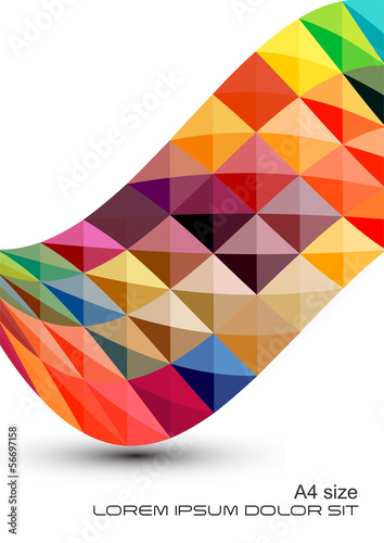 geometric style abstract wavy background