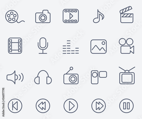 Media icons