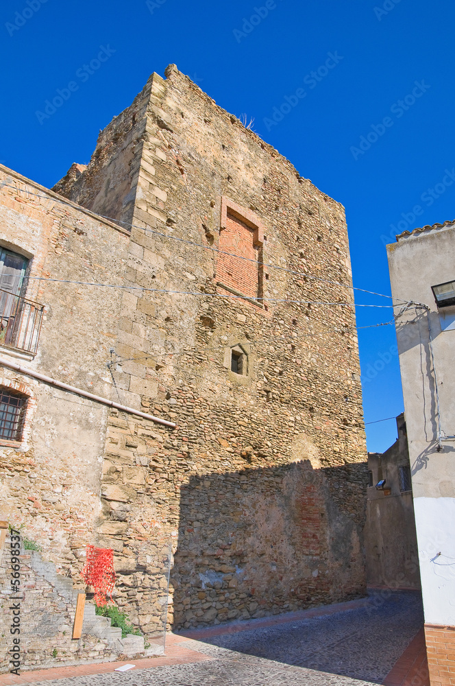 Castle of Pisticci. Basilicata. Italy.