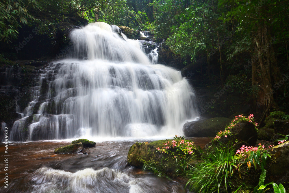 Mhundaeng waterfall Phu Hin Rong Kla; National Park