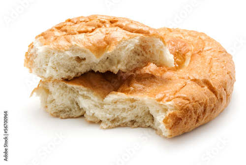 East matnakash bread, isolated on  white photo
