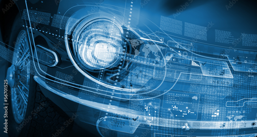 Obraz premium Car headlight