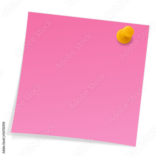 Notizzettel mit Pin