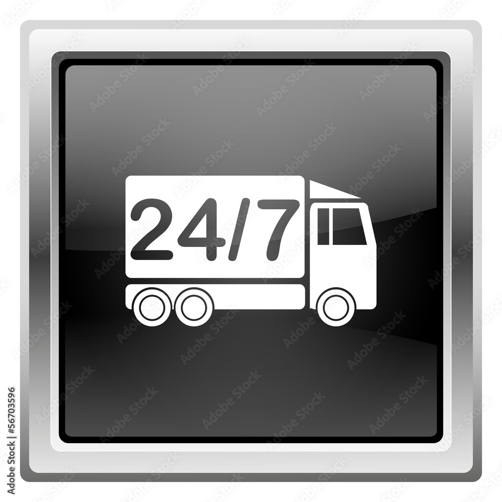 24 7 delivery truck icon 24 7 delivery truck icon