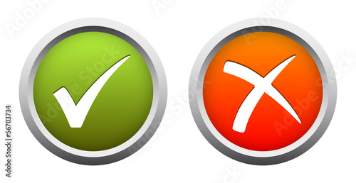 JA + NEIN Button