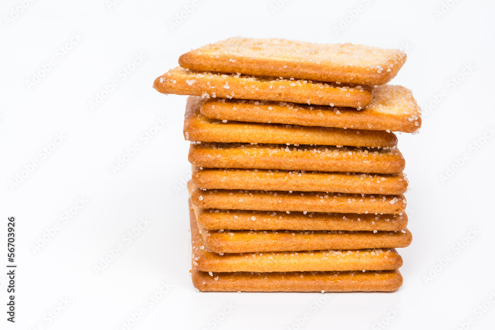 Cracker isolated on white Cracker isolated on white