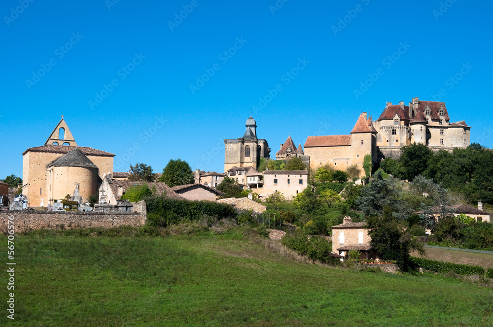 Picturesque village of Biron, Dordogne (France)