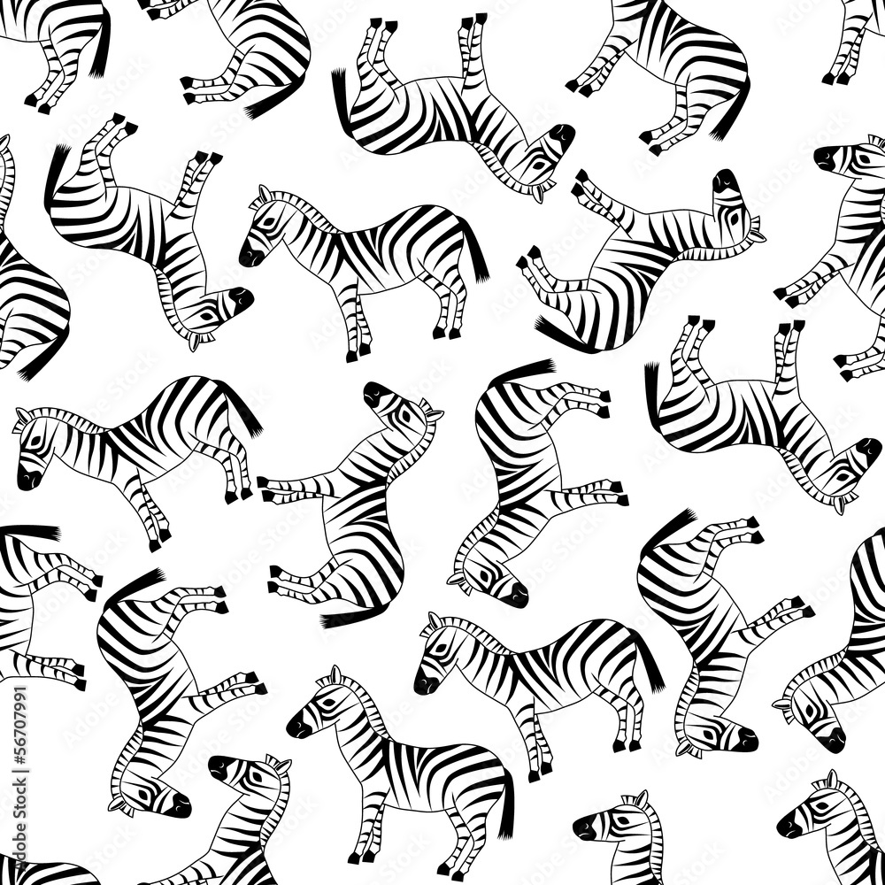 seamless zebra pattern