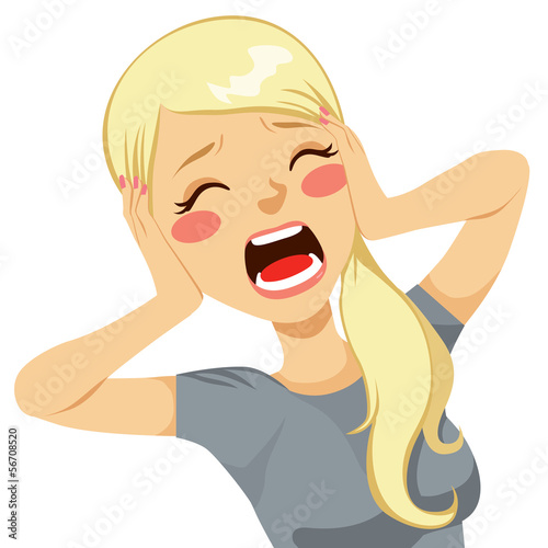 Shocked Woman Screaming