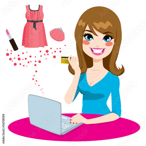 Woman Shopping Online