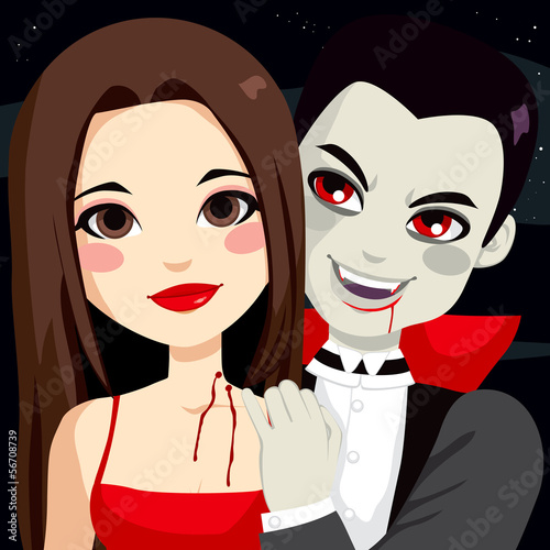 Vampire Biting Victim