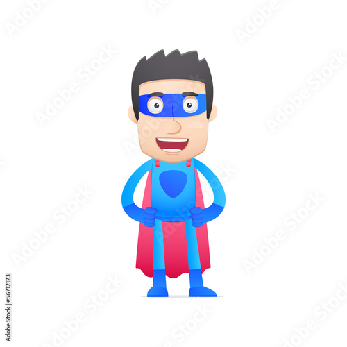 superhero in various poses