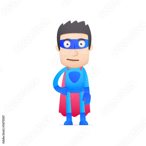 superhero in various poses