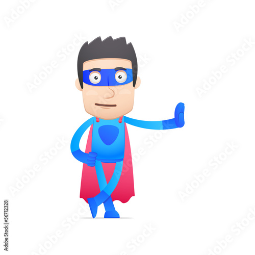 superhero in various poses