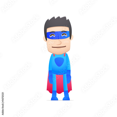 superhero in various poses