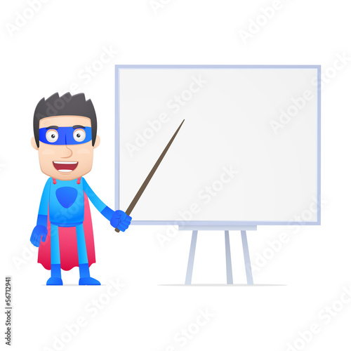 superhero in various poses