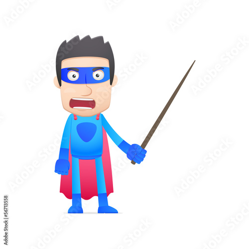 superhero in various poses