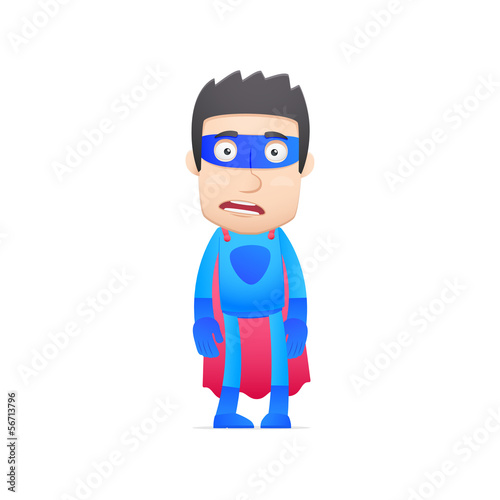 superhero in various poses