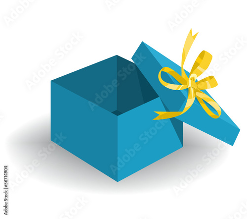 Opened Holiday Gift Box