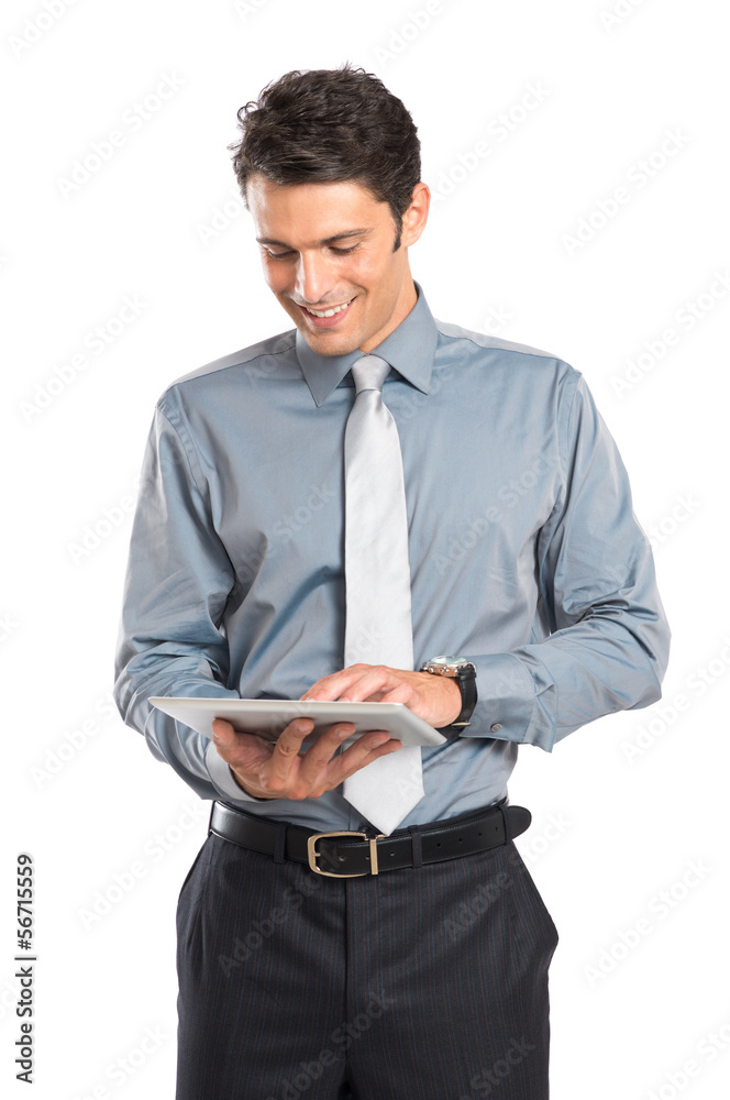 Businessman Using Digital Tablet Businessman Using Digital Tablet