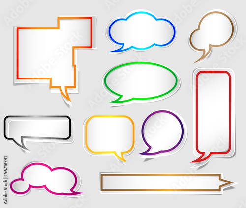 chat in paper sticker