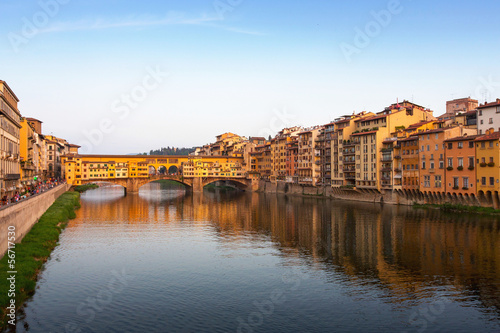 Arno River and Ponte Vecchio in Florence © Viktor