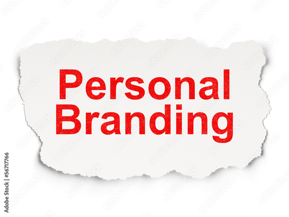 Marketing concept: Personal Branding on Paper background Marketing concept: Personal Branding on Paper background