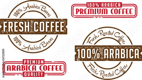 Arabica Beans Coffee Stamps
