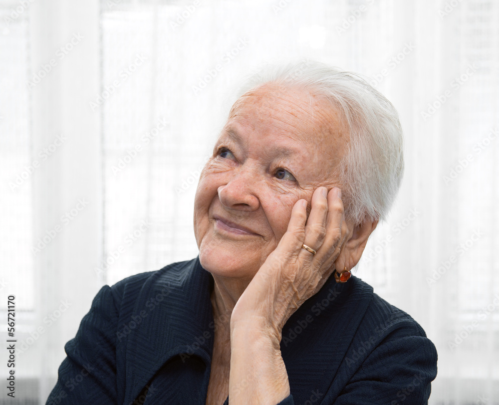 Portrait of smiling senior woman Portrait of smiling senior woman
