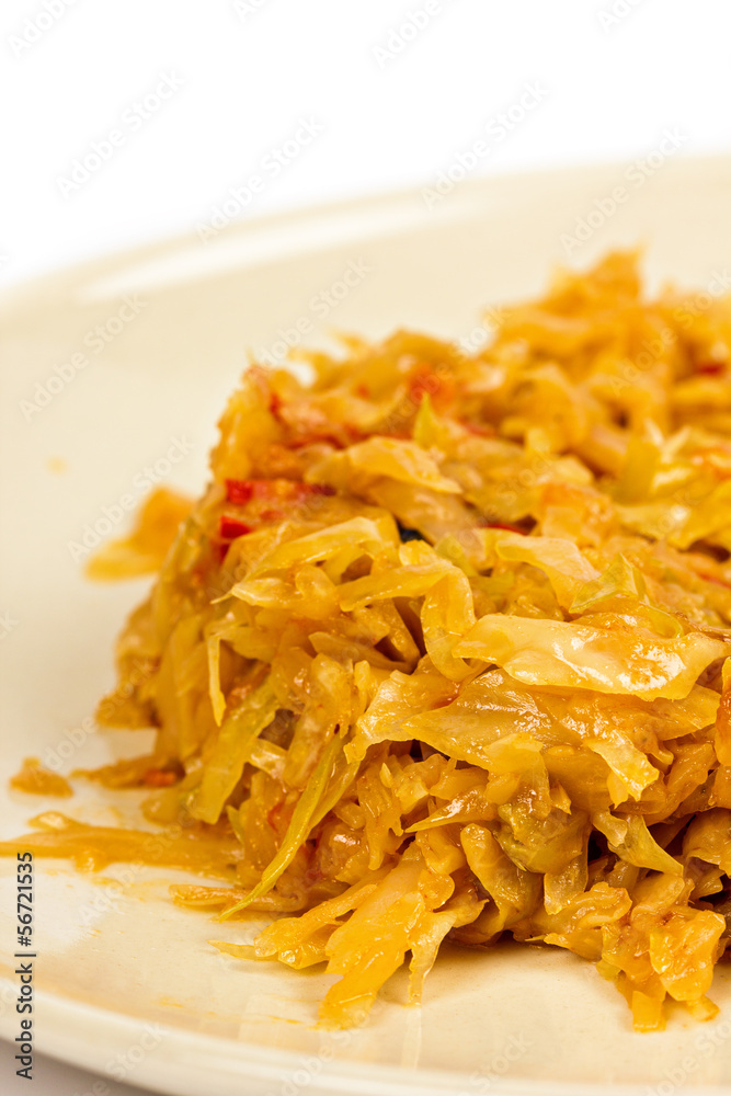 Cooked cabbage Cooked cabbage