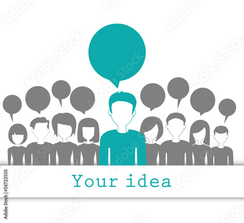 communication and social media concept