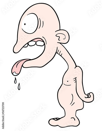 Drooling man