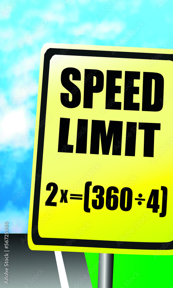 Fototapeta premium Speed Limit