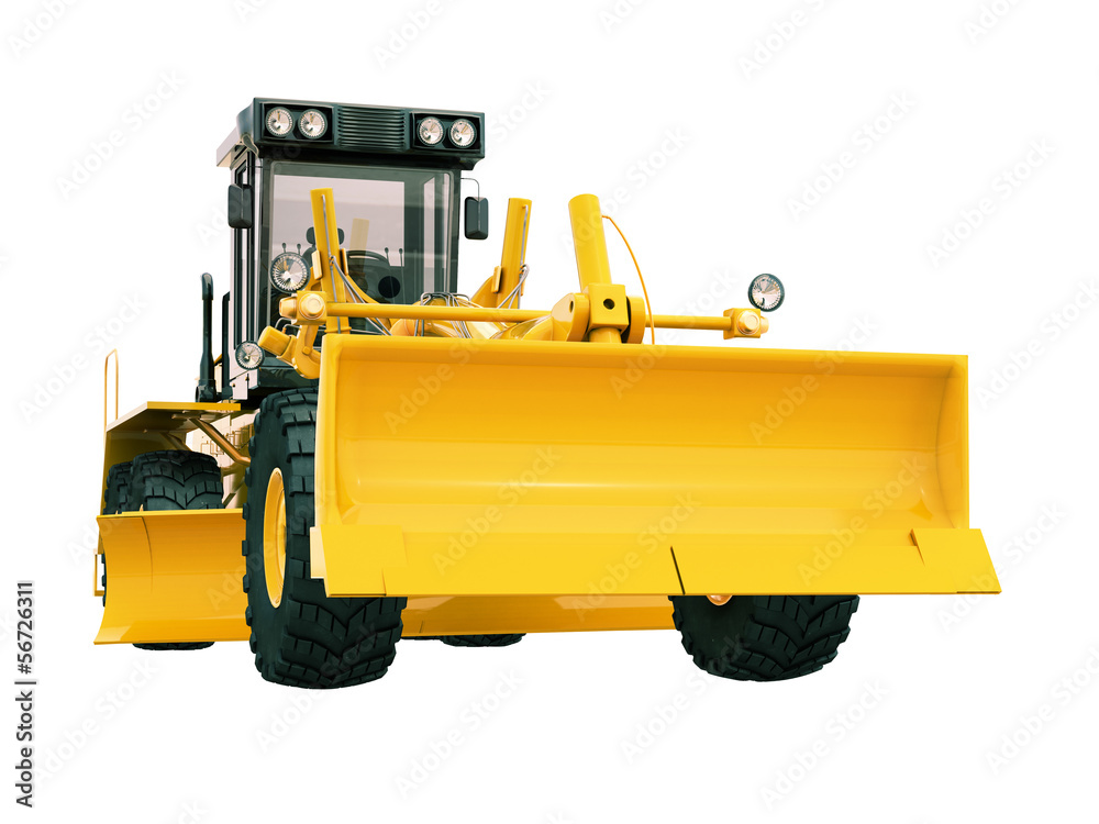 Obraz premium Modern grader isolated