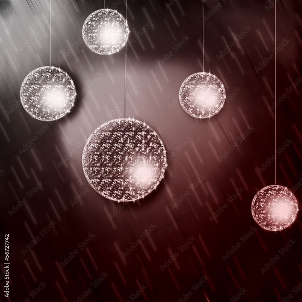 Fototapeta premium crystal Christmas and new year