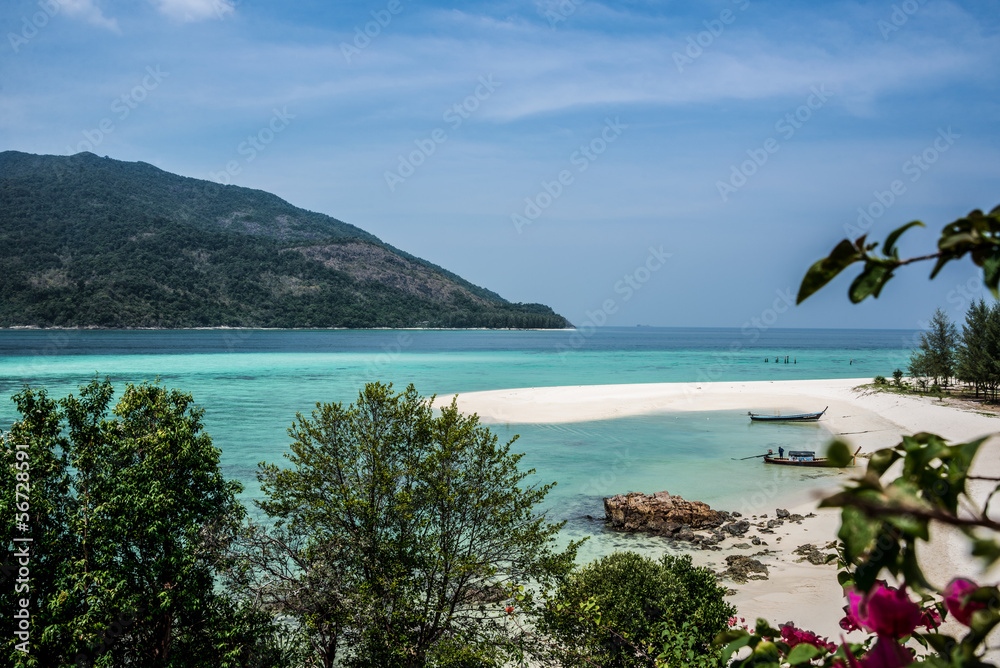 Beautiful Koh Lipe Tropical Island Landscape. Turquoise Sea. Tha