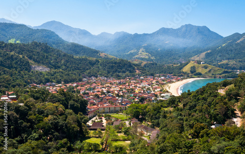 Resort Town near Beach surrounded by Mountains in Brazil